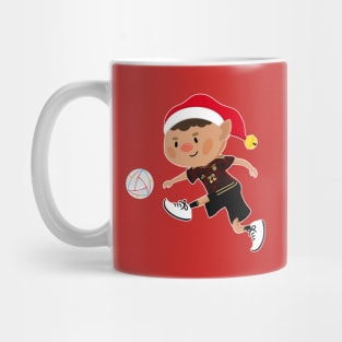 Germany football Christmas elf. Football World Cup soccer T-Shirt Mug